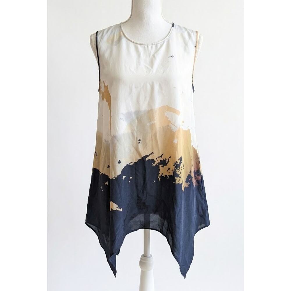 Cocoon House Tank Top Silk Duster Sheer Art to Wear